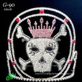 New popular rhinestone skull Halloween pageant tiara